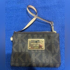Michael Kors Brown Wristlet